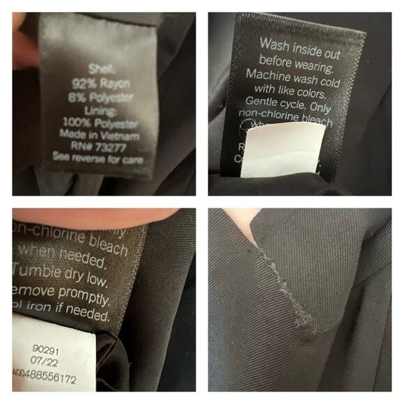 Simply Vera Vera Wang Cuffed Sleeves Blazer Size S - Picture 4 of 4